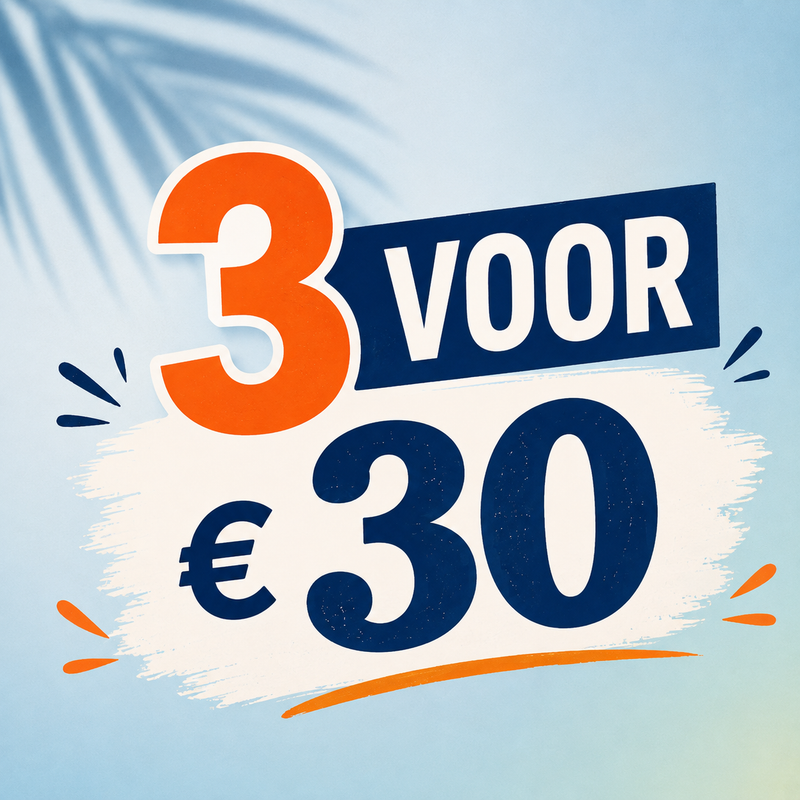 3 tegeltjes voor €30 euro