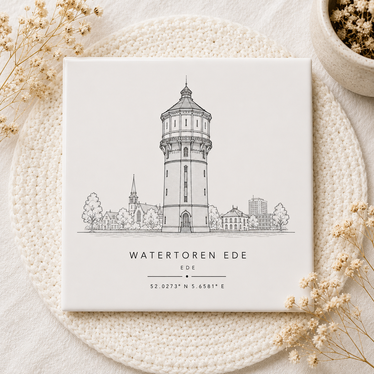Watertoren Ede Tegeltje | Monument, Skyline & Coördinaten