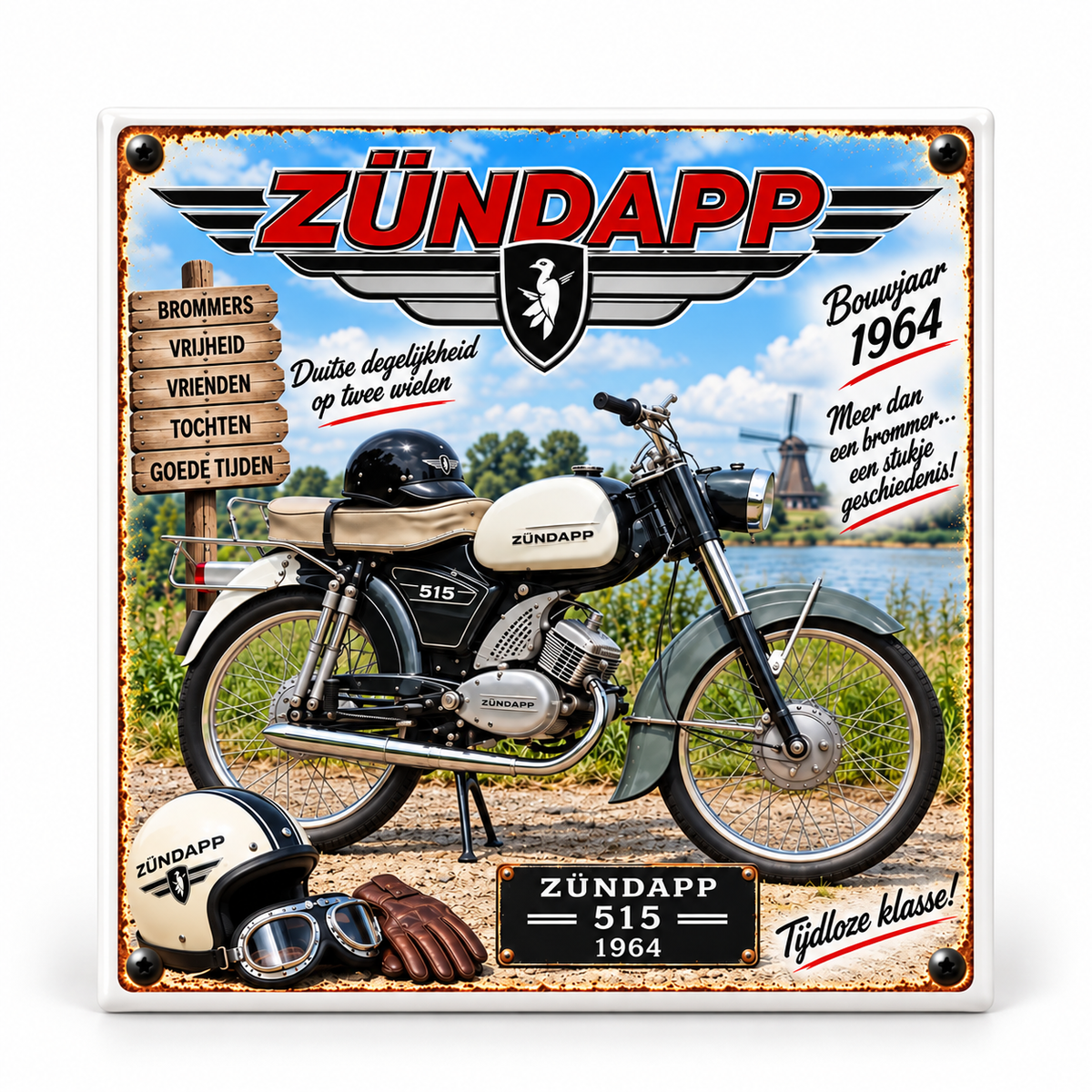 Zündapp 515 Tegeltje Bouwjaar 1964