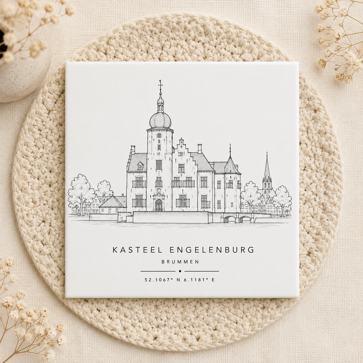 Kasteel Engelenburg Brummen Tegeltje | Monument & Coördinaten