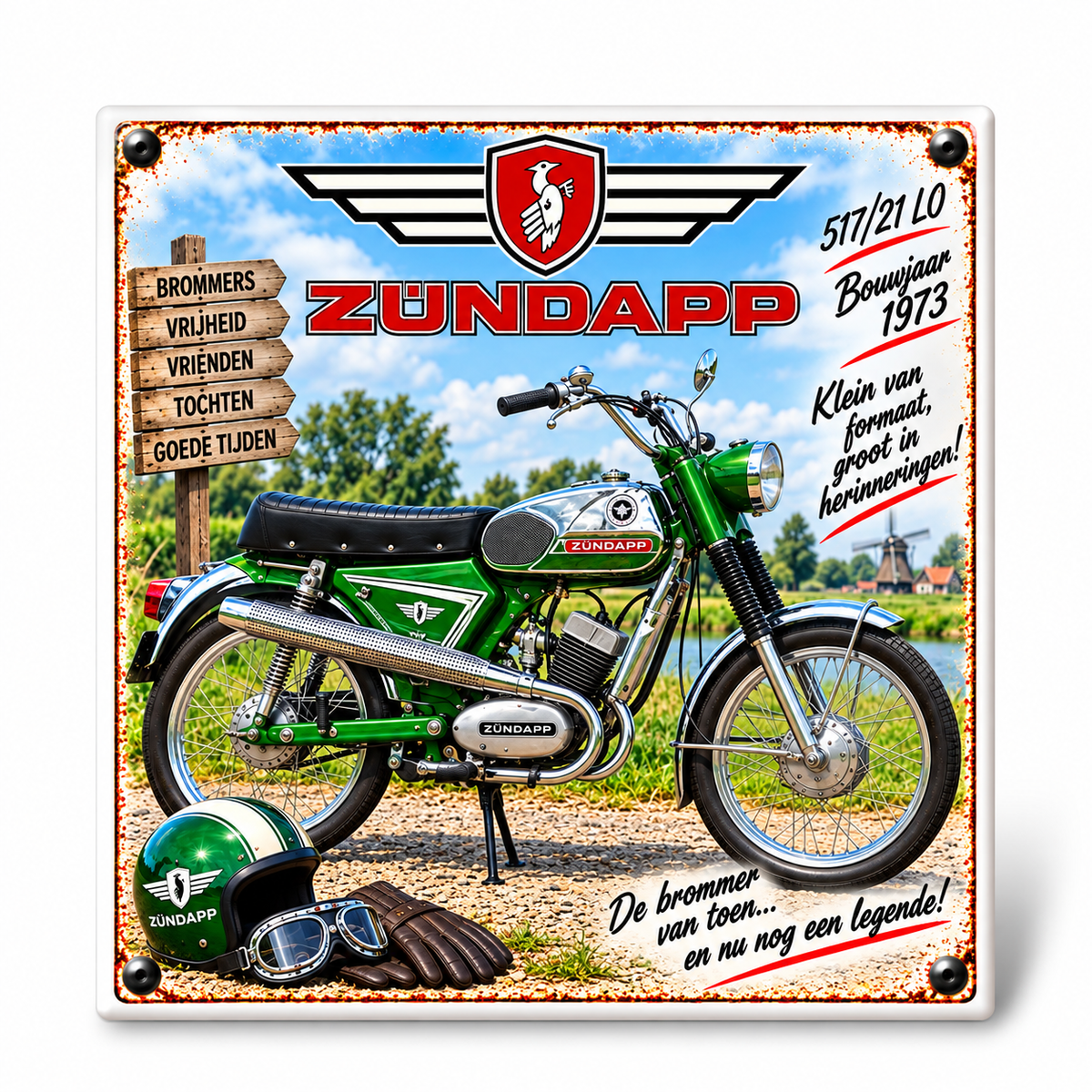 Zündapp 517/21 L0 Tegeltje Bouwjaar 1973