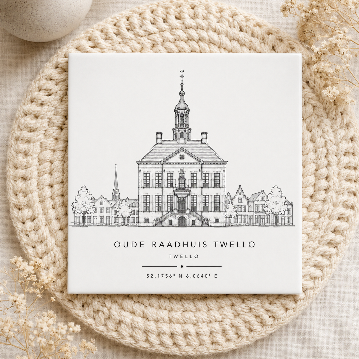 Oude Raadhuis Twello Tegeltje | Monument, Skyline & Coördinaten