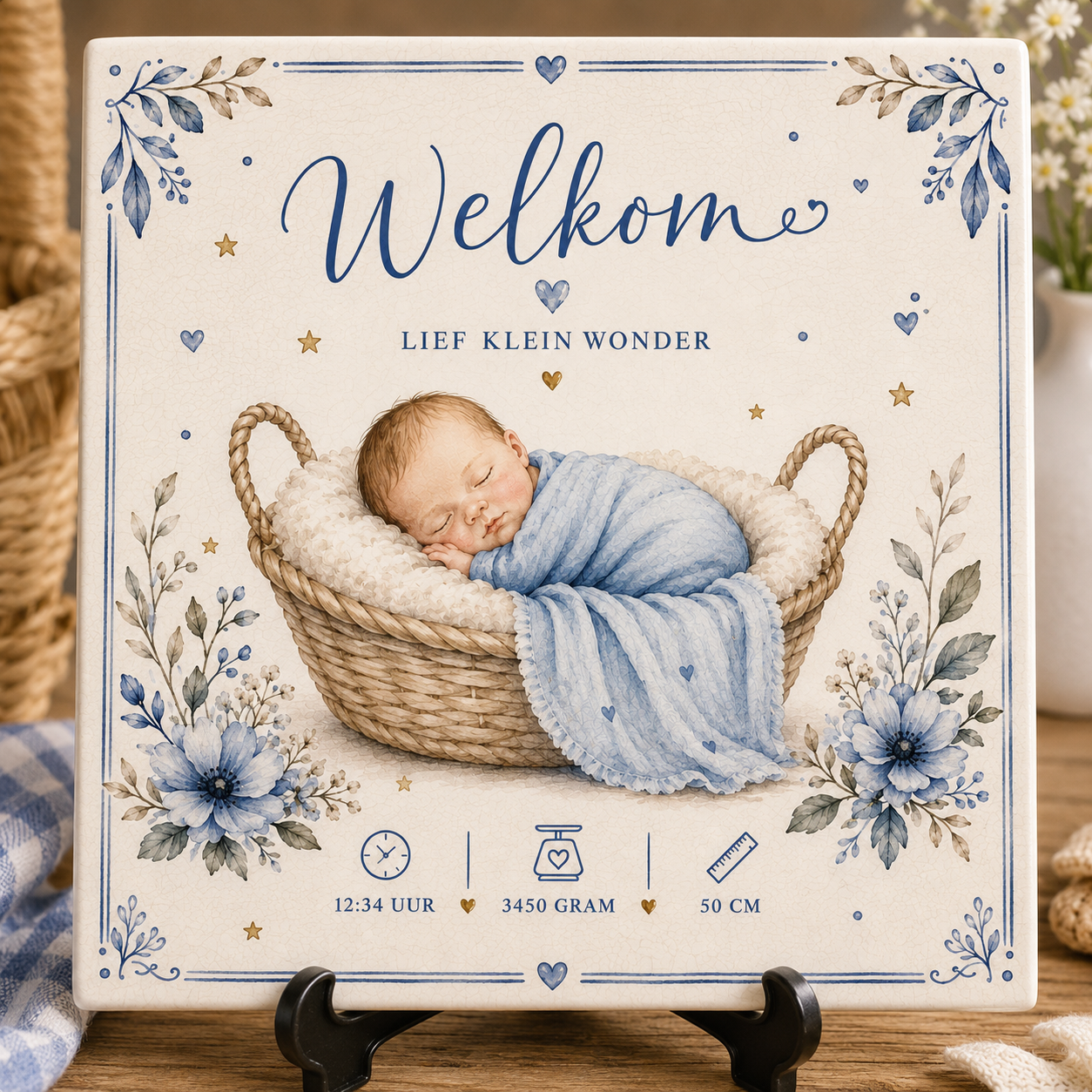 Azulejo de nacimiento personalizado