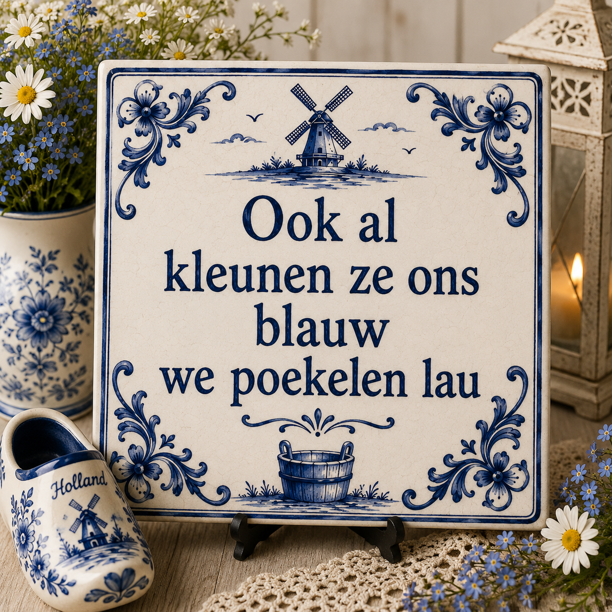 Azulejo de Delft | Textos Divertidos y Decoración Atemporal
