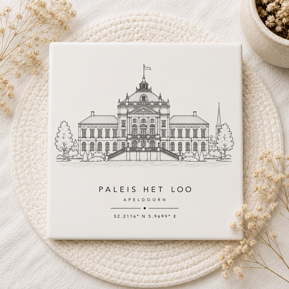 Paleis Het Loo Tegeltje | Apeldoorn, Monument & Coördinaten