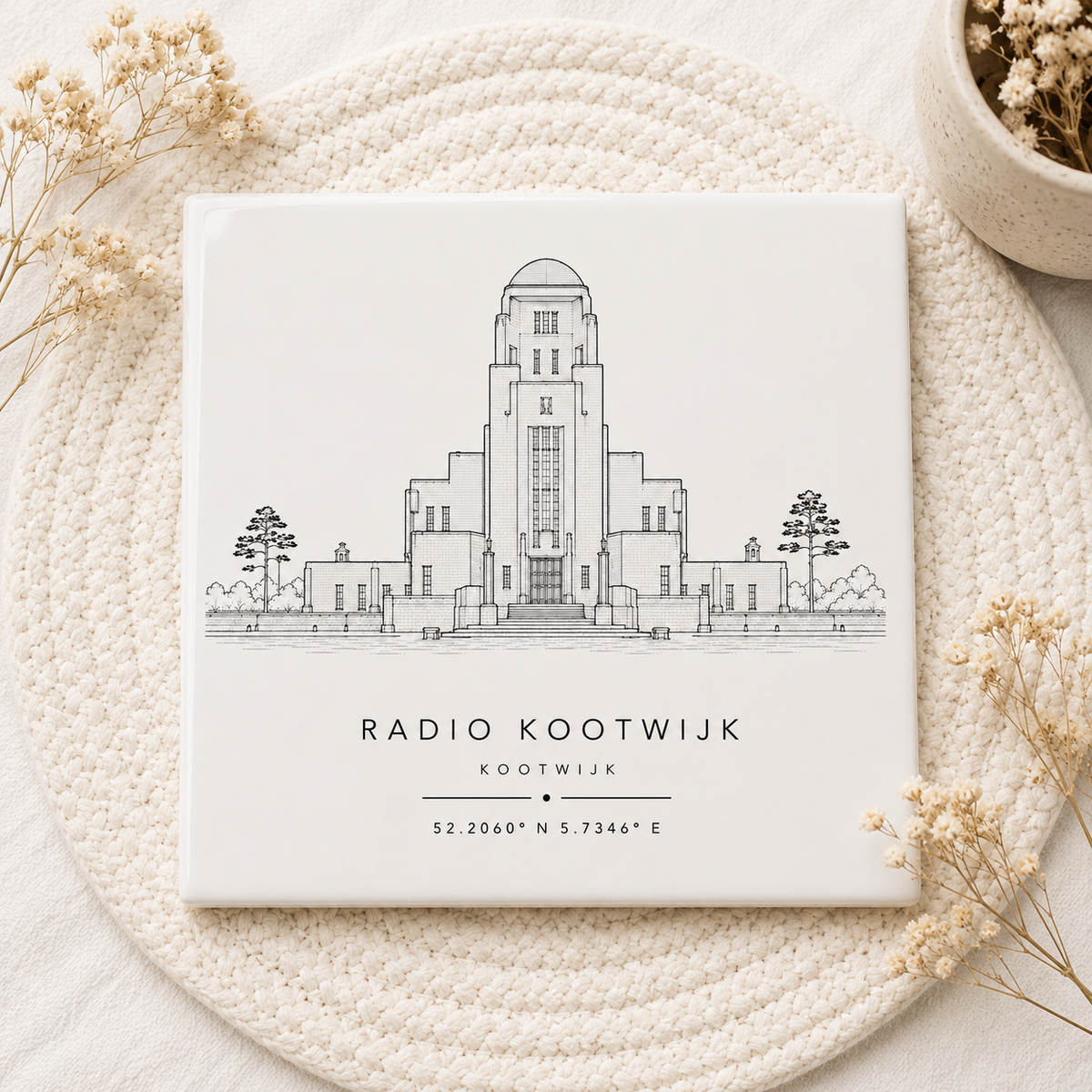 Radio Kootwijk Tegeltje | Monument, Skyline & Coördinaten