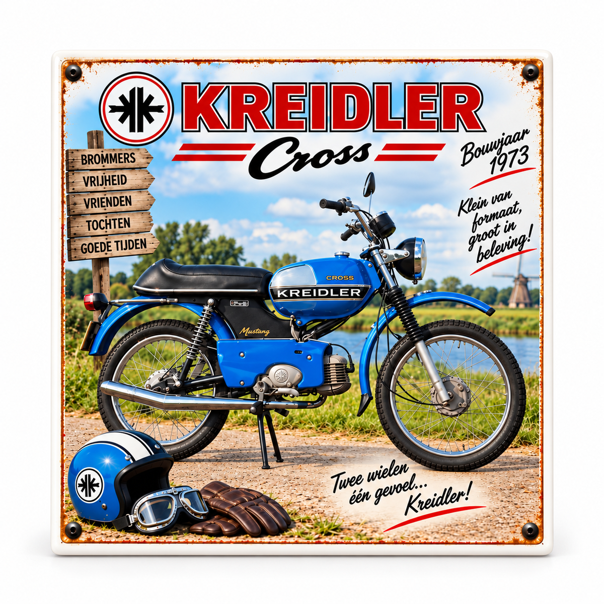 Kreidler Cross Tegeltje Bouwjaar 1973