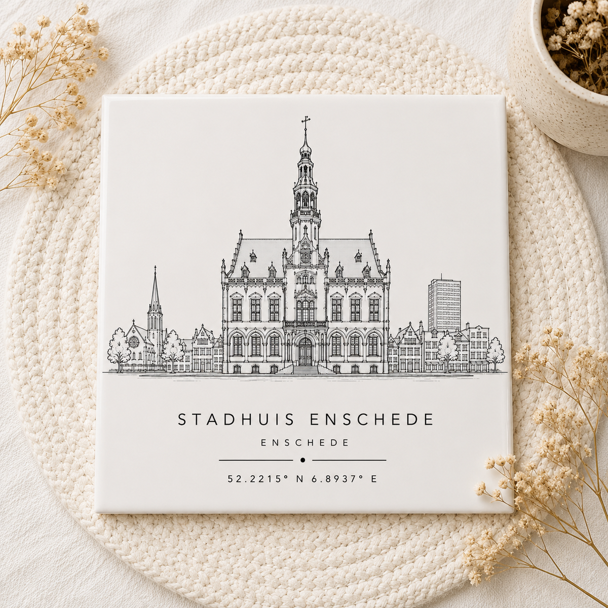 Stadhuis Enschede Tegeltje | Monument, Skyline & Coördinaten