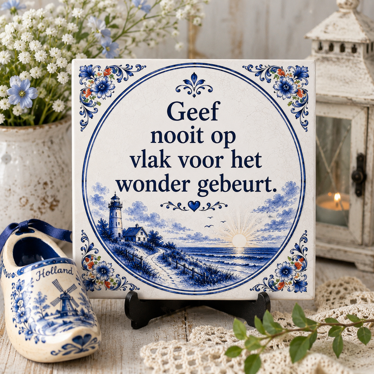 Azulejo de Delft | Textos inspiradores y decoración atemporal para el hogar