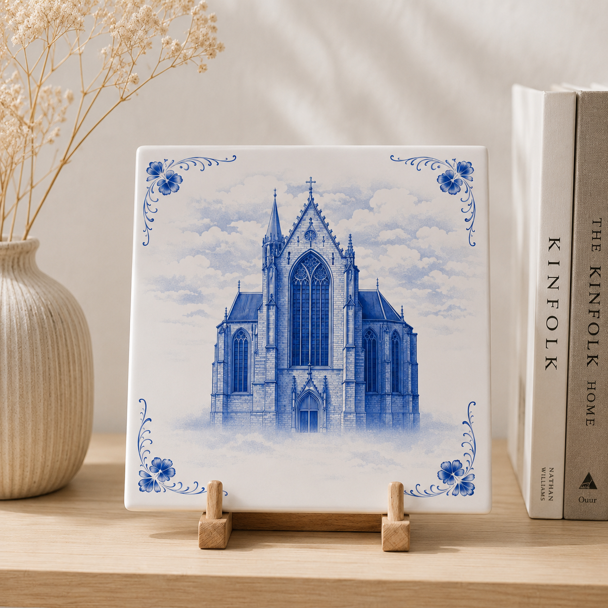 Azulejo de Delft Catedral – Decoración de Arquitectura Clásica