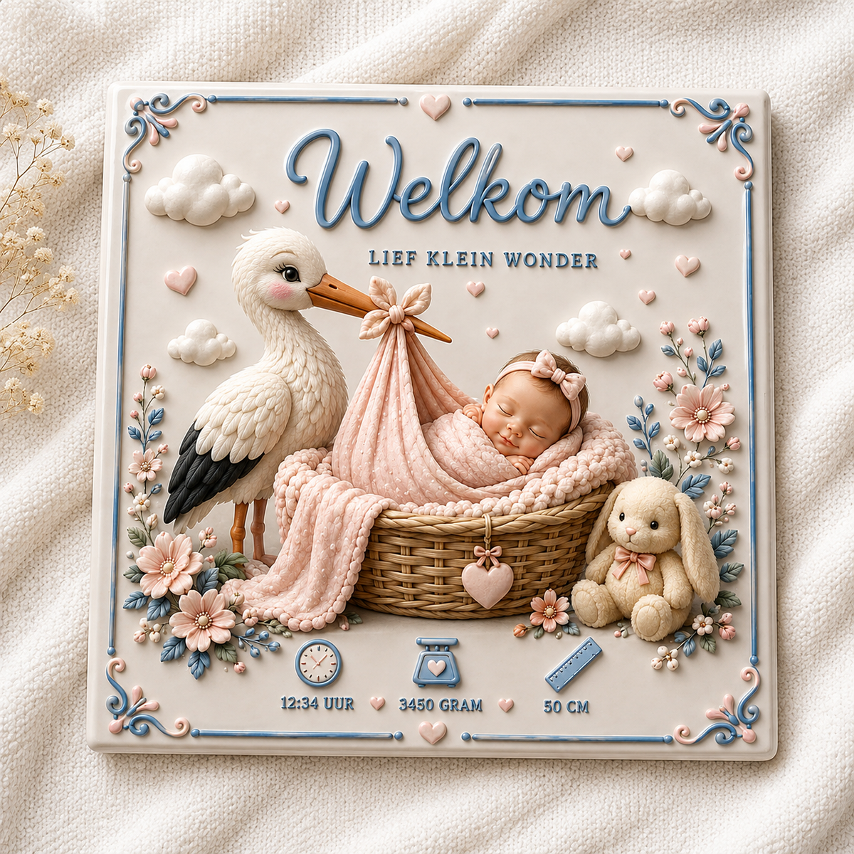 Welkom lief klein wondertje - versie 2