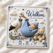 Welkom lief klein wondertje - versie 2