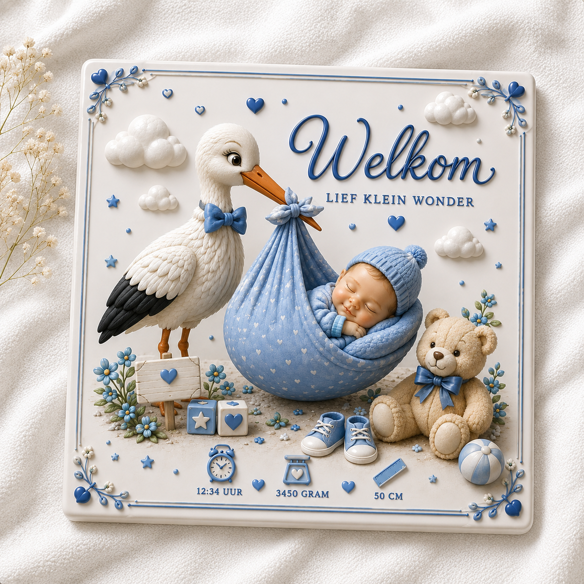 Welkom lief klein wondertje - versie 2