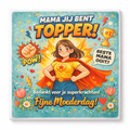 Moederdag Tegeltje – Voor de allerliefste mama – Uniek Cadeau met Tekst