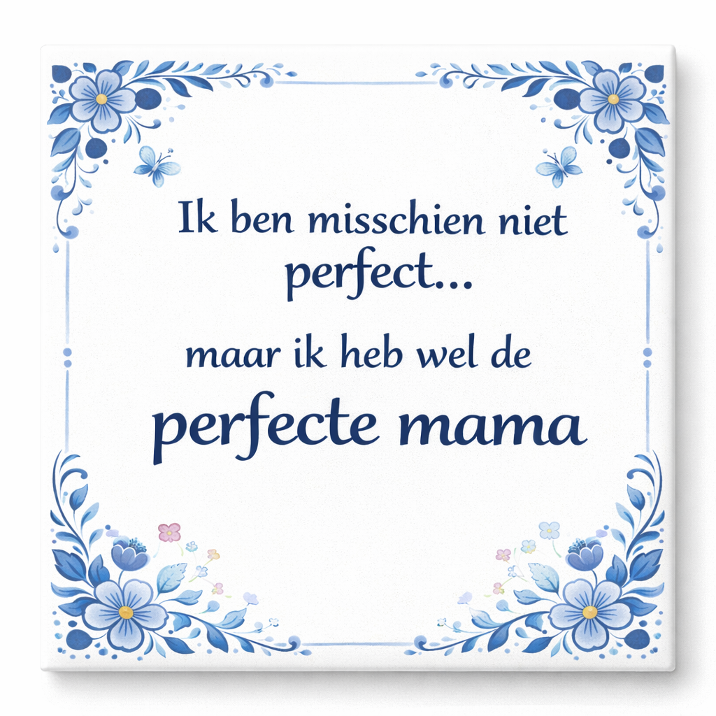 Moederdag Tegeltje – Voor de allerliefste mama – Uniek Cadeau met Tekst