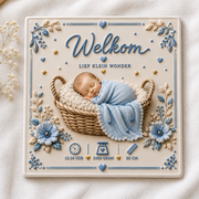 Welkom lief klein wondertje - 3d opmaak